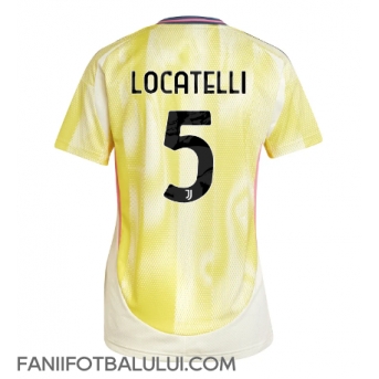 Juventus Manuel Locatelli #5 Tricou Fotbal Replică 2024-25 Femei Deplasare